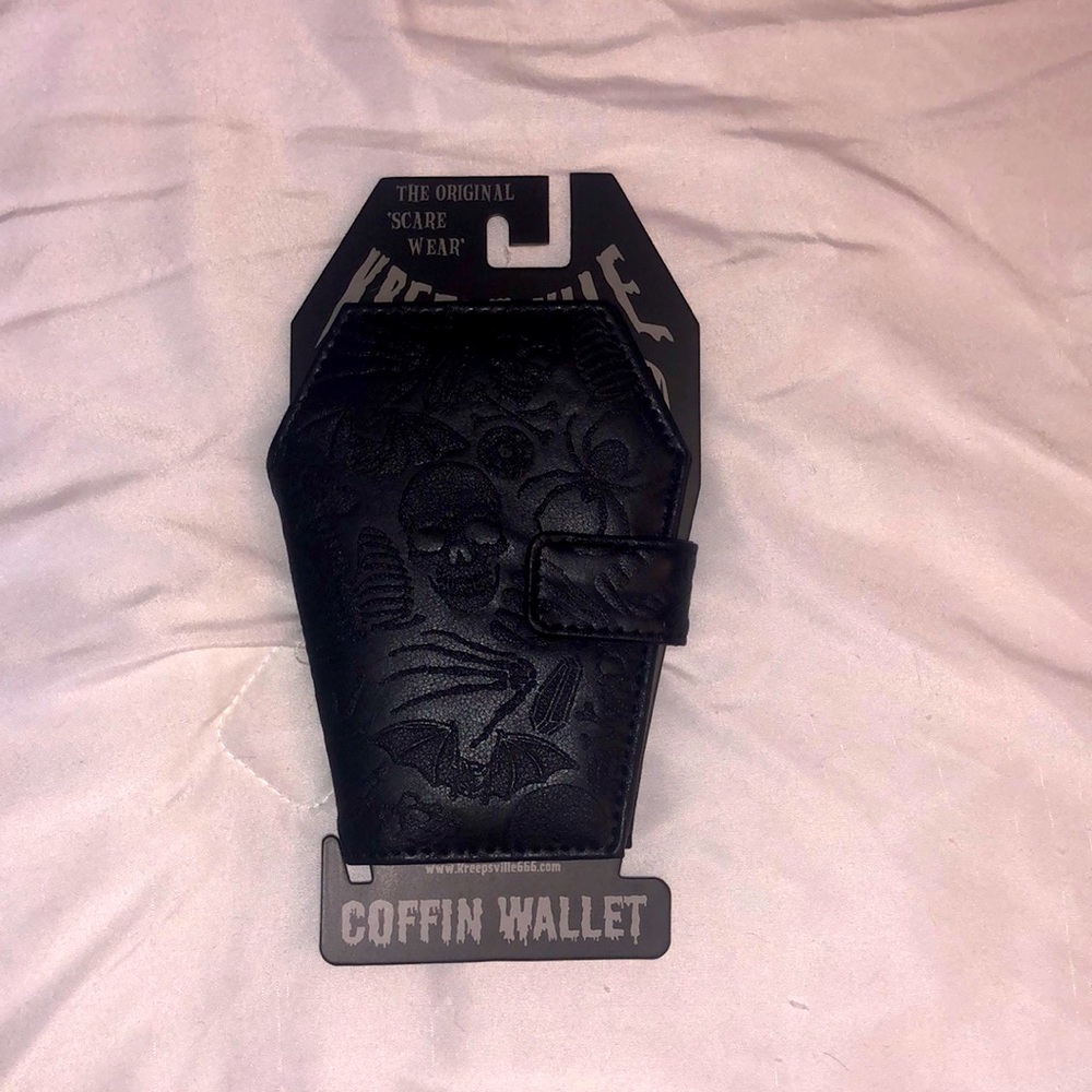 Dollskill Embossed Skull Coffin Wallet